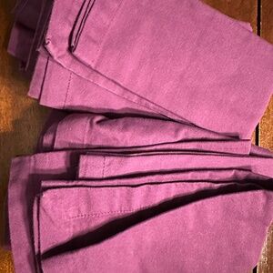 Dark purple dining napkins